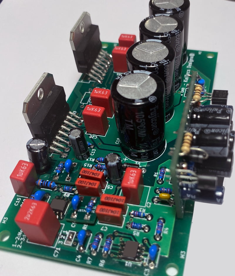 Ultra-Low Distortion 100W Audiophile Amplifier Kit based on TDA7293 Incl Low-Noise and Ripple PSU