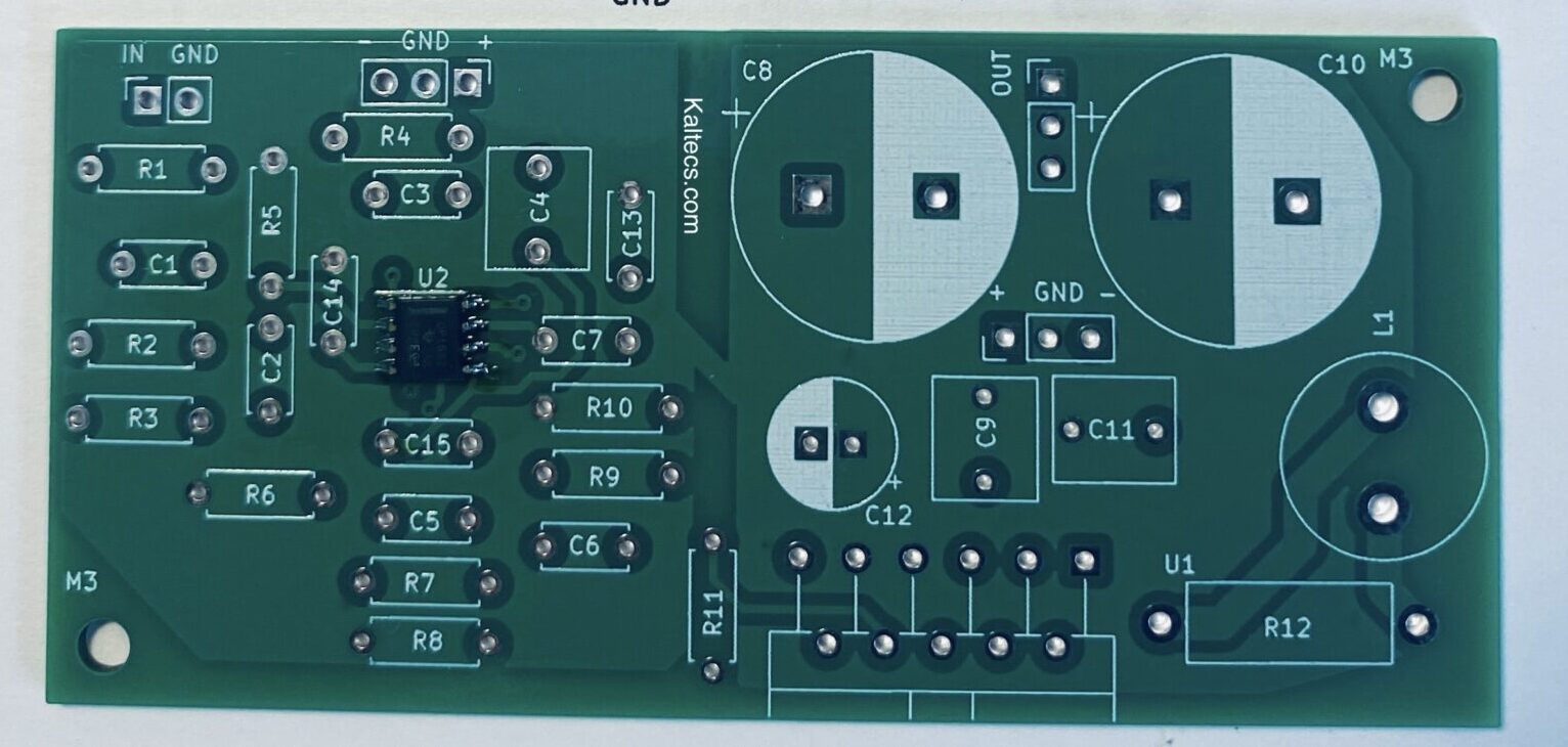PCB - LM3886 ultra low distortion amplifier kit